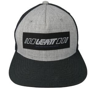 Leat Cape Town South Africa Est. 04 Snapback Trucker Hat Black OS Mesh Back